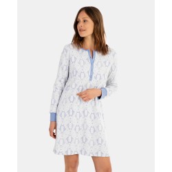 Chemise de nuit courte à...