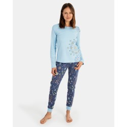 Pyjama long femme en jersey...