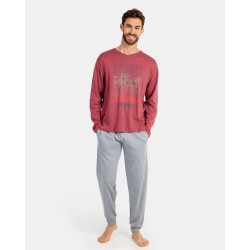 Men's cotton knit pajamas
