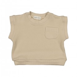 Camiseta sem mangas para bebê