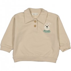 Baby long-sleeved polo shirt