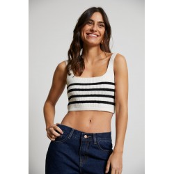 Aya gebreide croptop