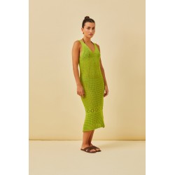 Vestido de crochê halo