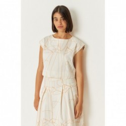 Ärmellose Bluse im...