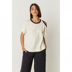 T-shirt met korte mouwen,...
