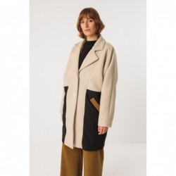 Manteau ample en laine...