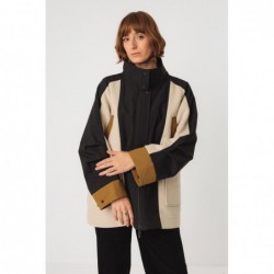 Loose-fitting wool-blend...