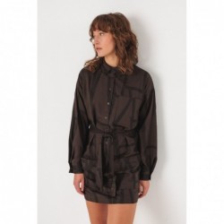 Vestido camisero corto,...