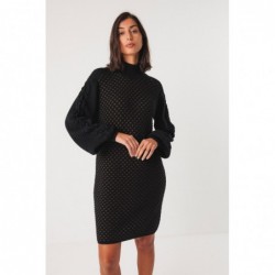 Vestido de punto semigrueso...