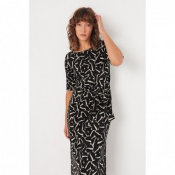 Vestido midi ceñido de...