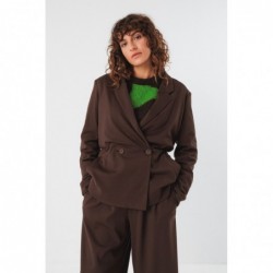 Blazer de corte recto,...