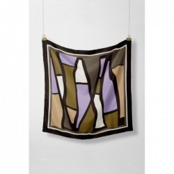 Foulard imprimé en coton...