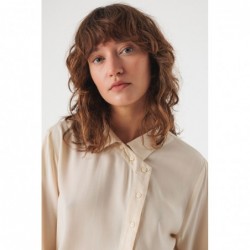 Camisa de corte recto y...