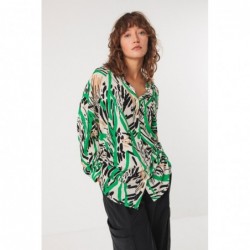 Camisa larga de corte...