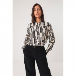 Camisa de corte reto e...