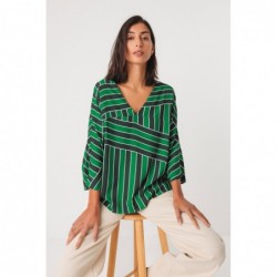 Camisa de corte reto com...