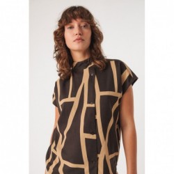 Camisa amplia sin mangas,...