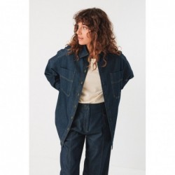 Camicia in denim pregiato...