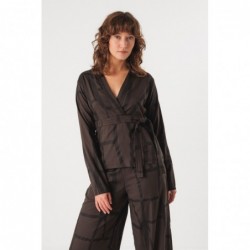 Gedrapeerde blouse met...