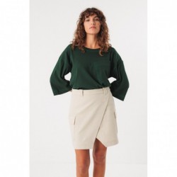 Amane flared wrap miniskirt