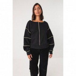 Sudadera oversize de cuello...