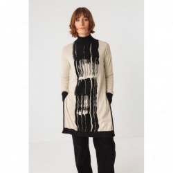 Long fine knit sweater,...
