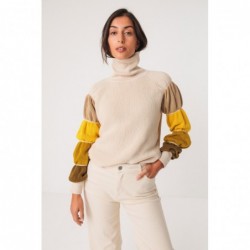 Pull ajusté en maille...