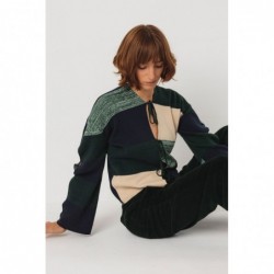 Gilet court à maille fine,...