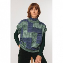 Chunky knit sleeveless...