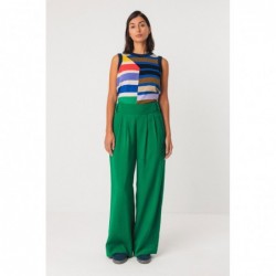 Pantalon palazzo de cintura...