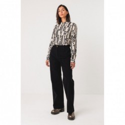 Pantaloni a gamba dritta in...