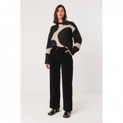 Pantalon droit en velours...