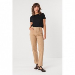 Pantalón recto de algodón...