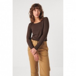 T-shirt met lange mouwen en...