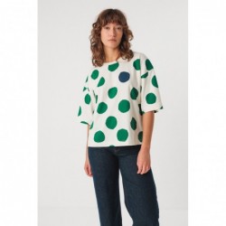 Losvallend T-shirt met...