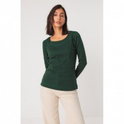 Long-sleeved, round-neck...