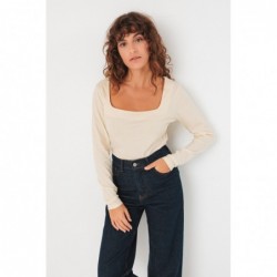 Long-sleeved, slim-fit...