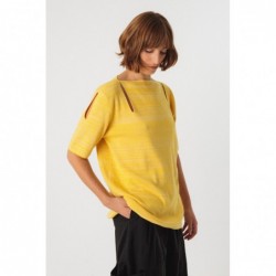 Losvallend, fijn gebreid...