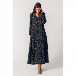 Vestido manga larga, modelo...