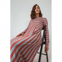 Vestido midi manga larga,...