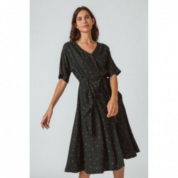 Flowy dress with flared...