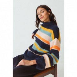 Amplio jersey de mezcla de...