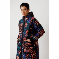 Abrigo largo acolchado de...