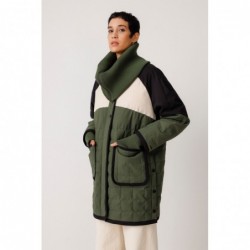 Abrigo corto tricolor,...