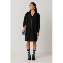 Loose-fitting dress above...