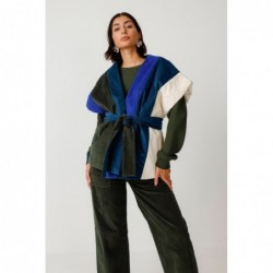 Colete acolchoado de veludo...