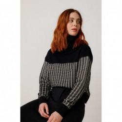 Maglione a collo alto a...