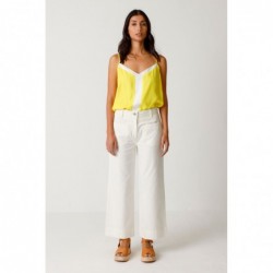 Pantalon droit en coton...