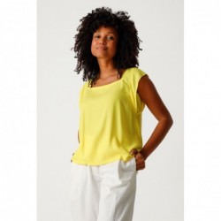 Blusa de seda de mangas...