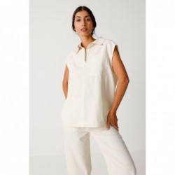 Blouse sans manches en...